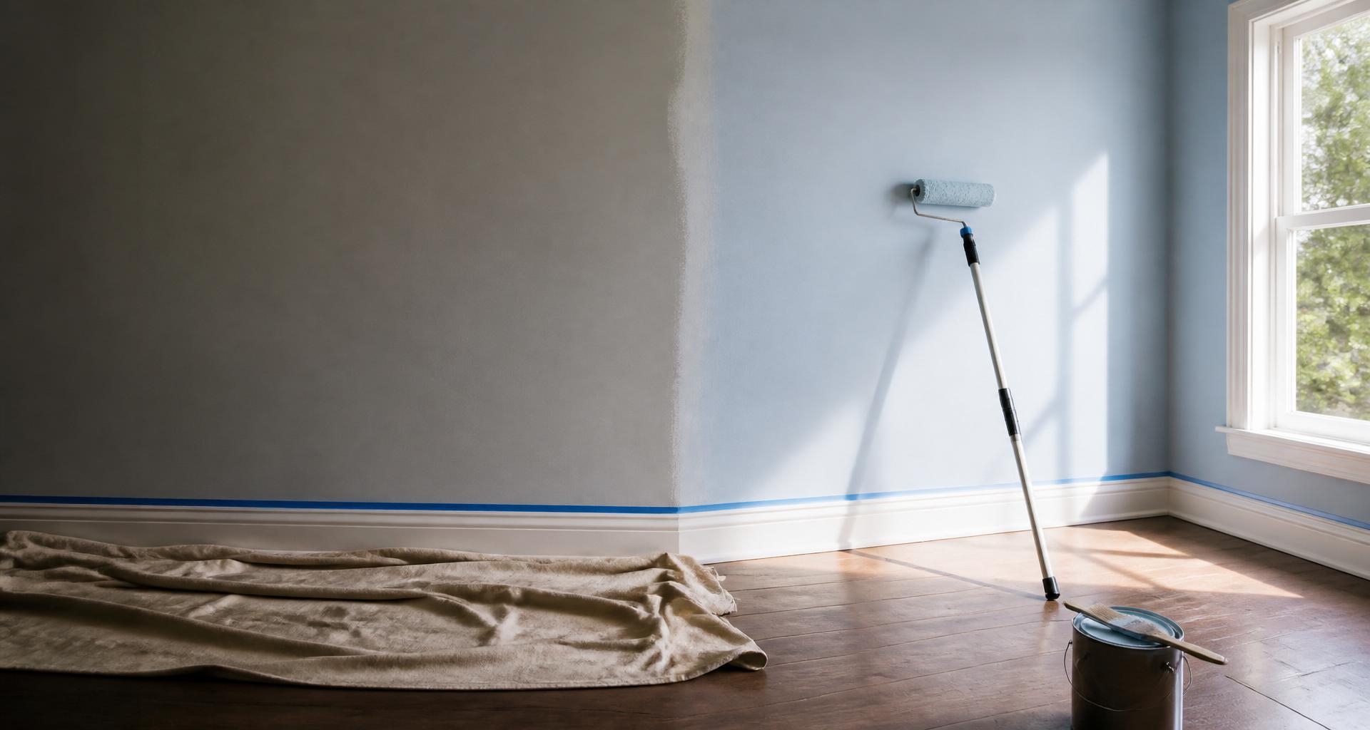 Tools, materials and finished surfaces representing the broader trades we offer beyond painting